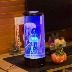 USB Manet Natlampe Lava Lampe Skrivebord Sengebord Børn Natlampe