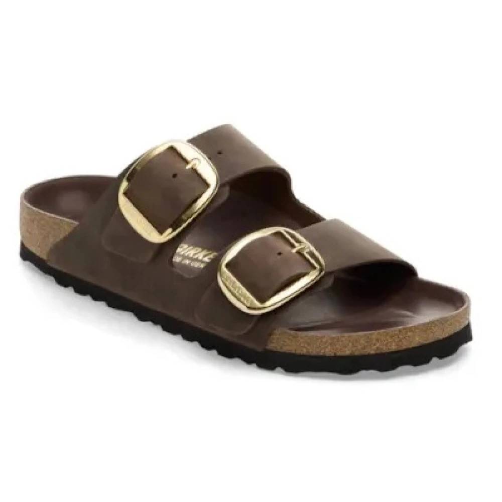 Birkenstock Arizona Big Buckle Oiled Leather - Sko - Herre - Brun - 38 EU - Læder