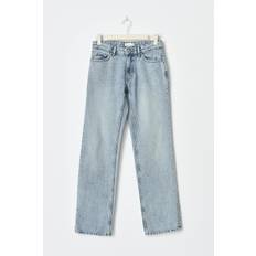 Gina Tricot-Low straight tall jeans-Straight jeans-Blå-42-Dame