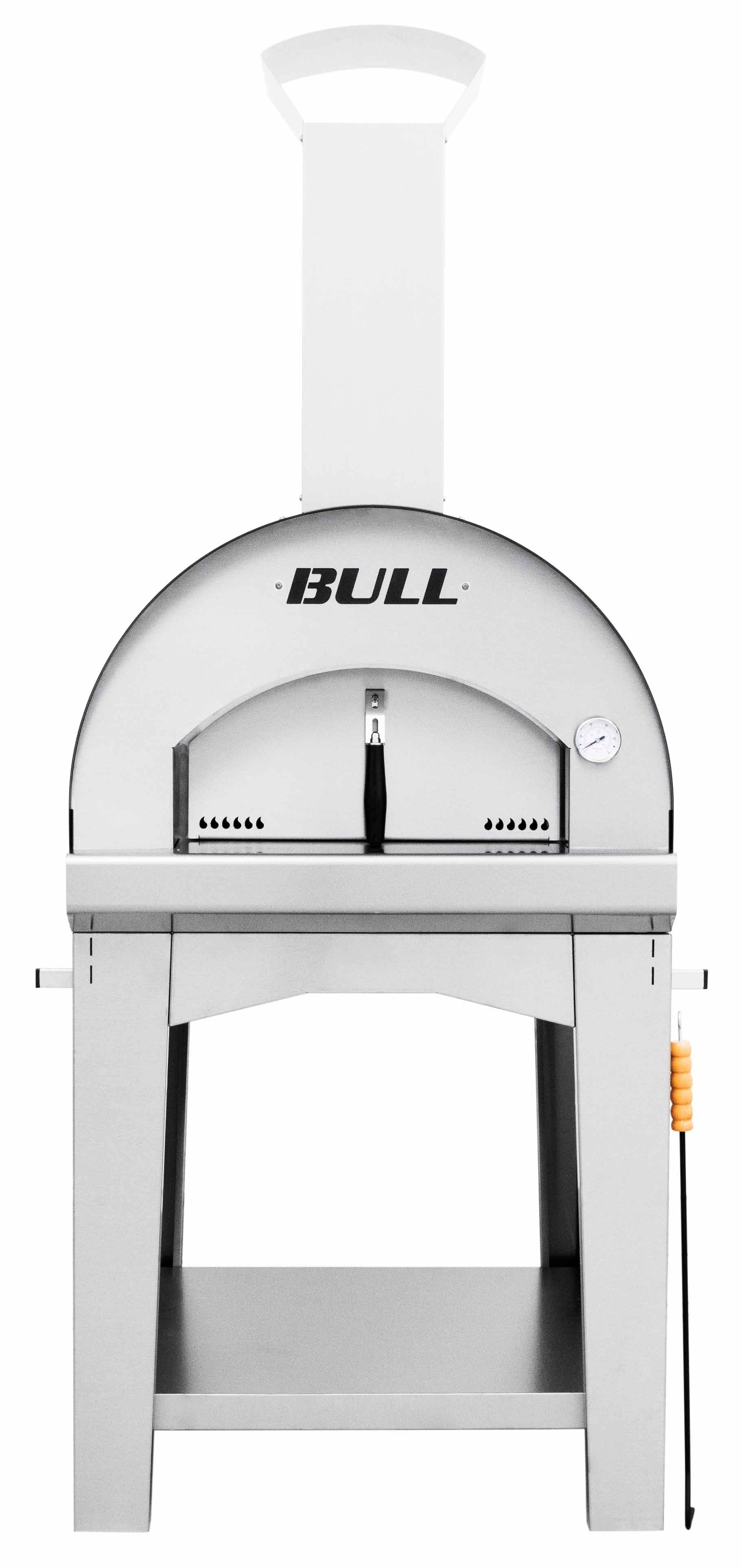 BULL Large Pizzaovn på vogn, Brændefyret.