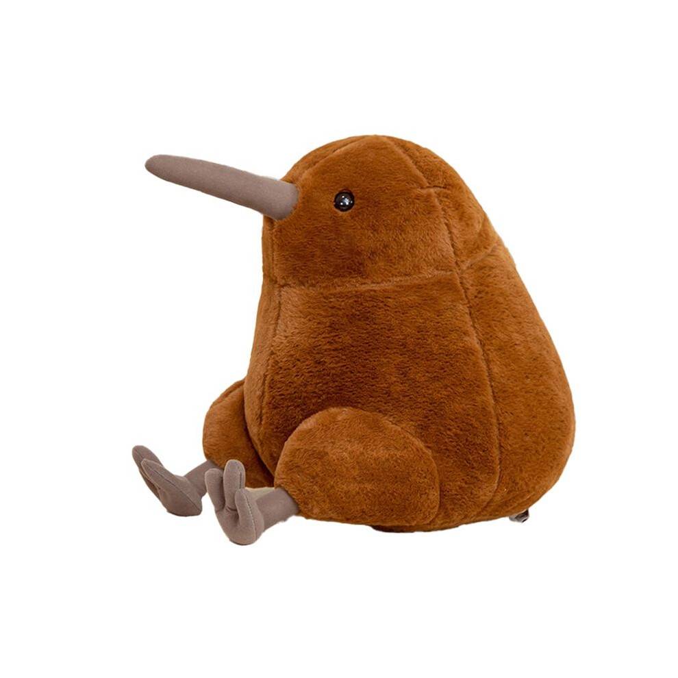 Lifelike Kiwi Bird Plush Toy Gray Kiwi Bird Stuffed Body Pillow Large Realistic Sitting Kiwi Bird Plushie Gifts,B