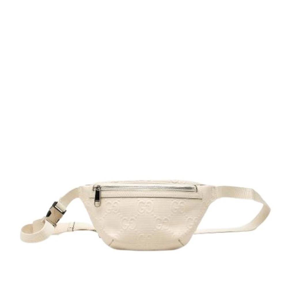 Gucci Vintage Pre-owned Vintage Præget Læder Bæltetaske - Vintage - Dame - Beige - ONE SIZE - Læder