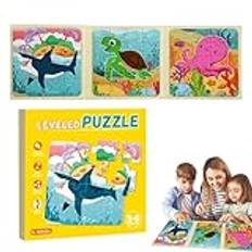 Magnetiska pussel för barn, magnetiska pussel - Magnetpusselbok | Bilaktiviteter leksak, pusselleksak, bärbart spel, förskoleinlärningsaktiviteter för barn