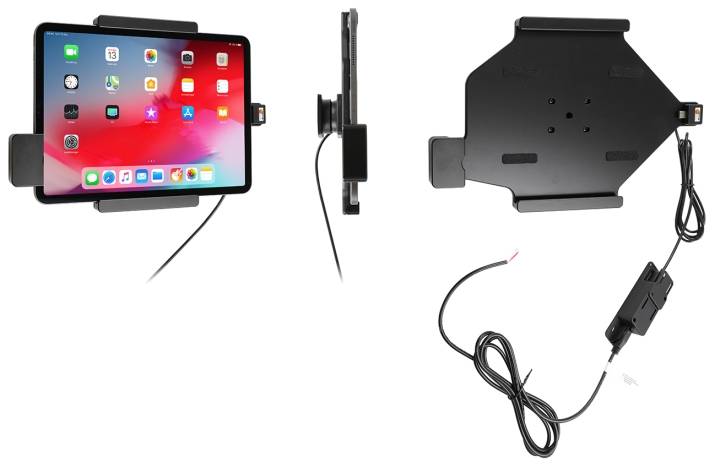 Brodit Hållare med fjäder-lås, Apple iPad Air 11 (A2902, A2903, A2904)/Air 11 2025 M3 (A3266, A3267, A2370)/Air 4th Gen (A2072, A2316, A2324, A2325)/Air 5th Gen (A2588, A2589, A2591)/Pro 11 2018 (A1980, A2013, A1934, A1979)/Pro 11 2020 2nd Generation (A2
