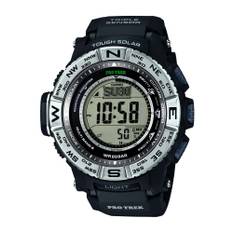 Casio Pro Trek Triple Sensor Black Silver Men's Alarm Chronograph PRW-3500-1ER