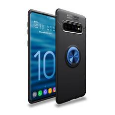 Samsung Galaxy S10 metal fingerrings kickstand etui - Sort/Blå