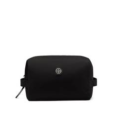 Tory Burch - Virginia stor sminkväska - dam - polyuretan/återvunnen polyester/återvunnen polyester - one size - Svart