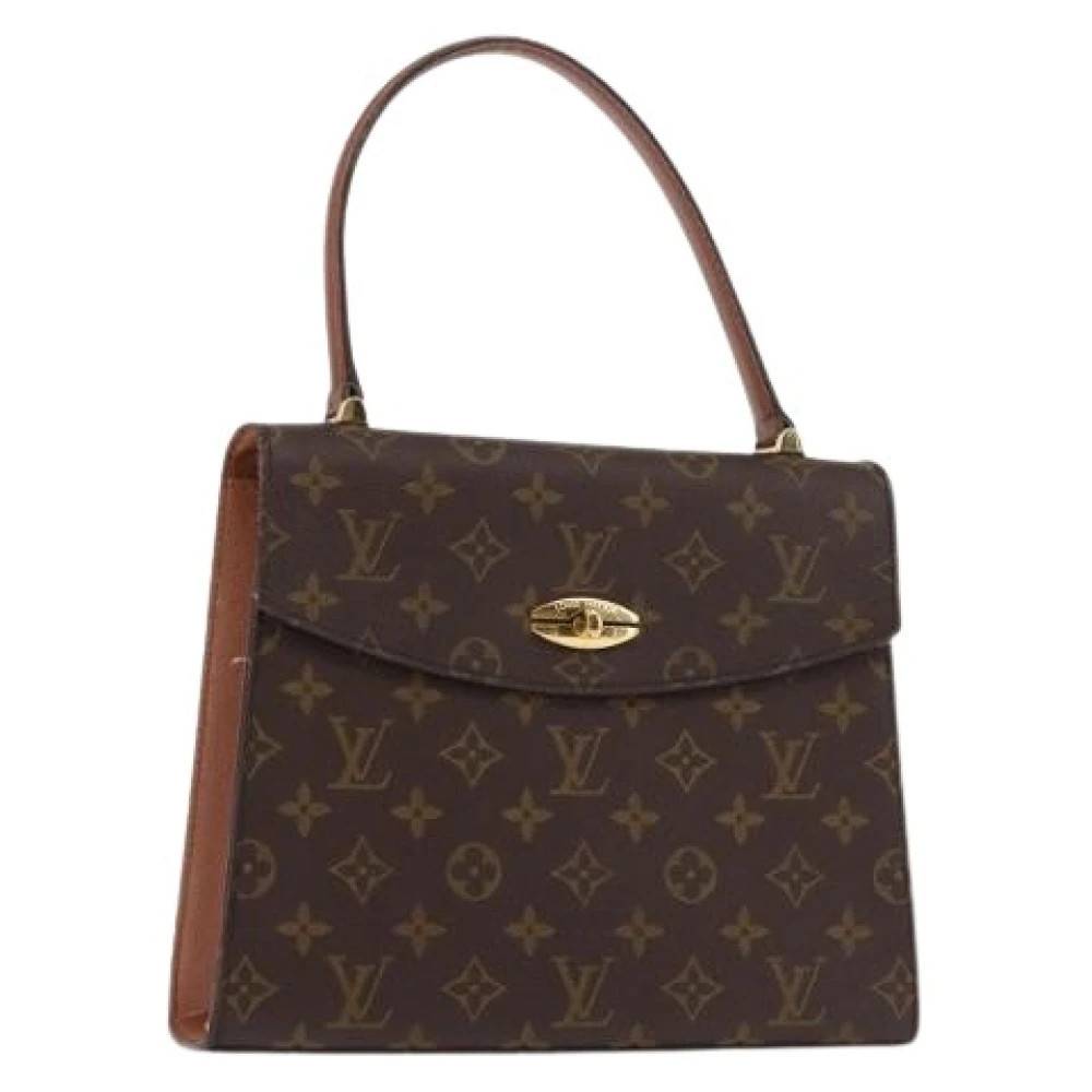Louis Vuitton Vintage Pre-owned Canvas Håndtaske - Vintage - Dame - Brun - ONE SIZE - Tyl