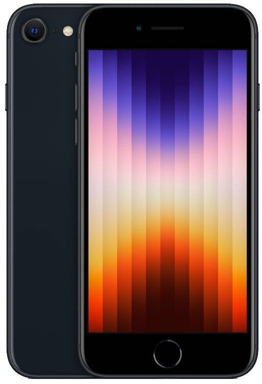 iPhone SE (2022) | 64 GB | Dual-SIM (2 x eSIM) | Midnat