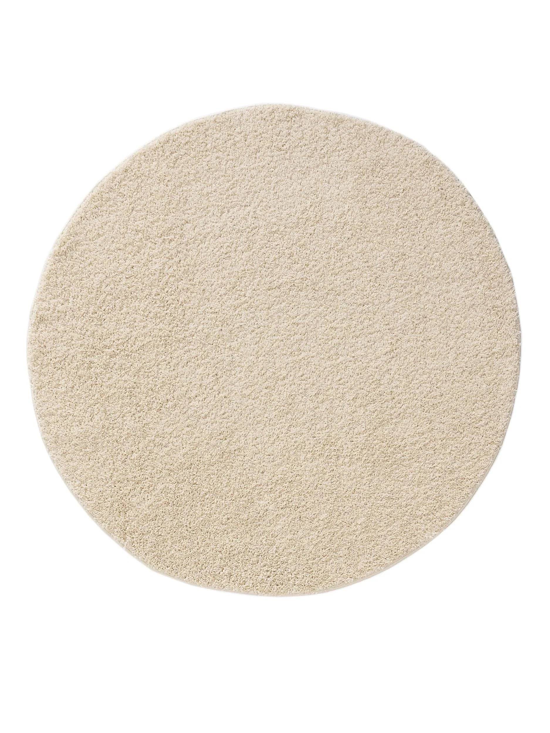 METRO Creme Vaskbart Tæppe - Rund / ø 250 cm / Hvid