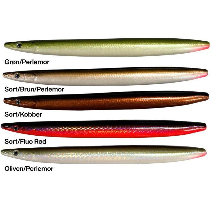 Savage Gear Line Thru Sandeel Custom - Grøn/Perlemor