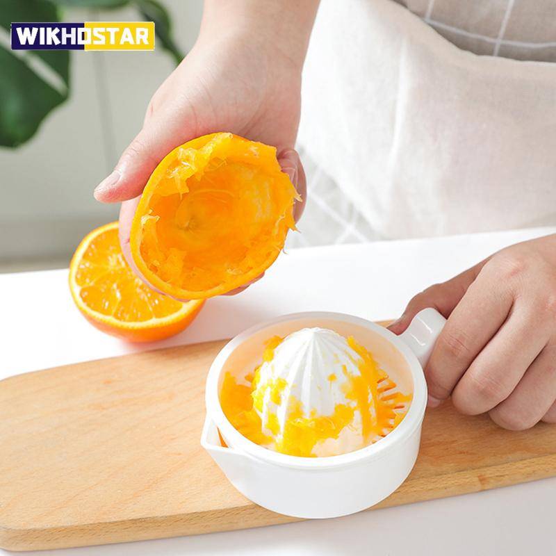 Kök Manuell Apelsinpress Citronpress Plast Fruktverktyg Mini Mixer Bärbar Citruspressmaskin Kökstillbehör