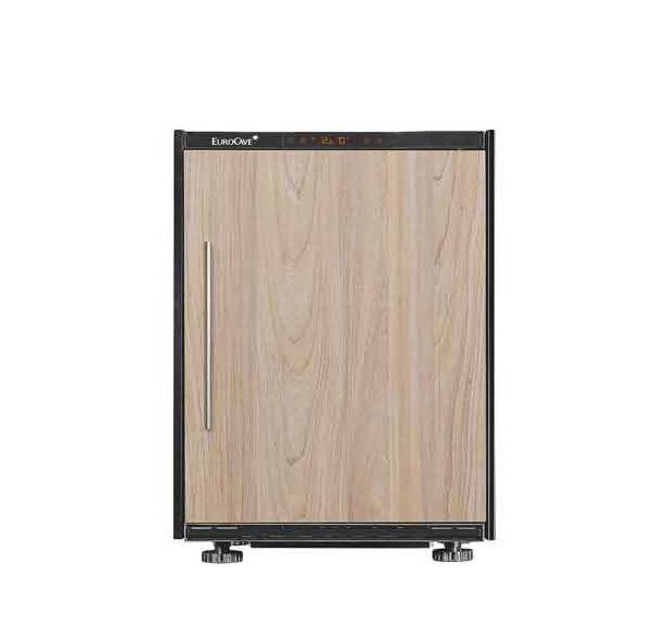 EuroCave Inspiration Small - 28/30 flasker - 1 zone - Premium pack - Black//Full integrated solid door.