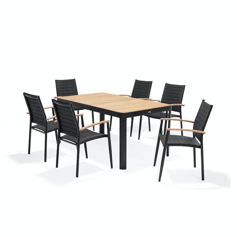 Matgrupp LifestyleGarden Portals 160 cm med 6 Lite Stolar