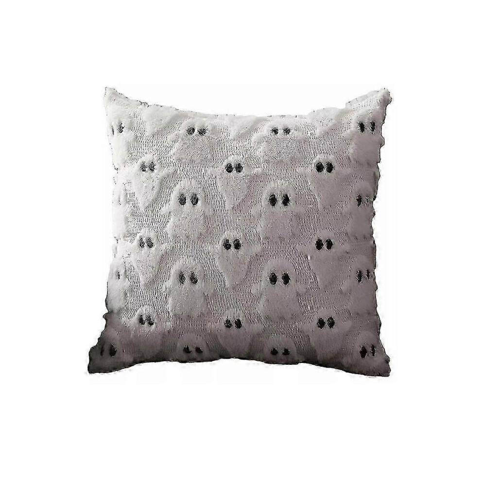 (40cm) Ghost Cushion Covers Halloween Decorations 18x18 inch Cute Ghost Pillow Covers