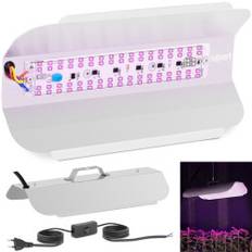 Växtodlingslampa fullspektrum 25 x 12 cm 68 LED 50 W silver