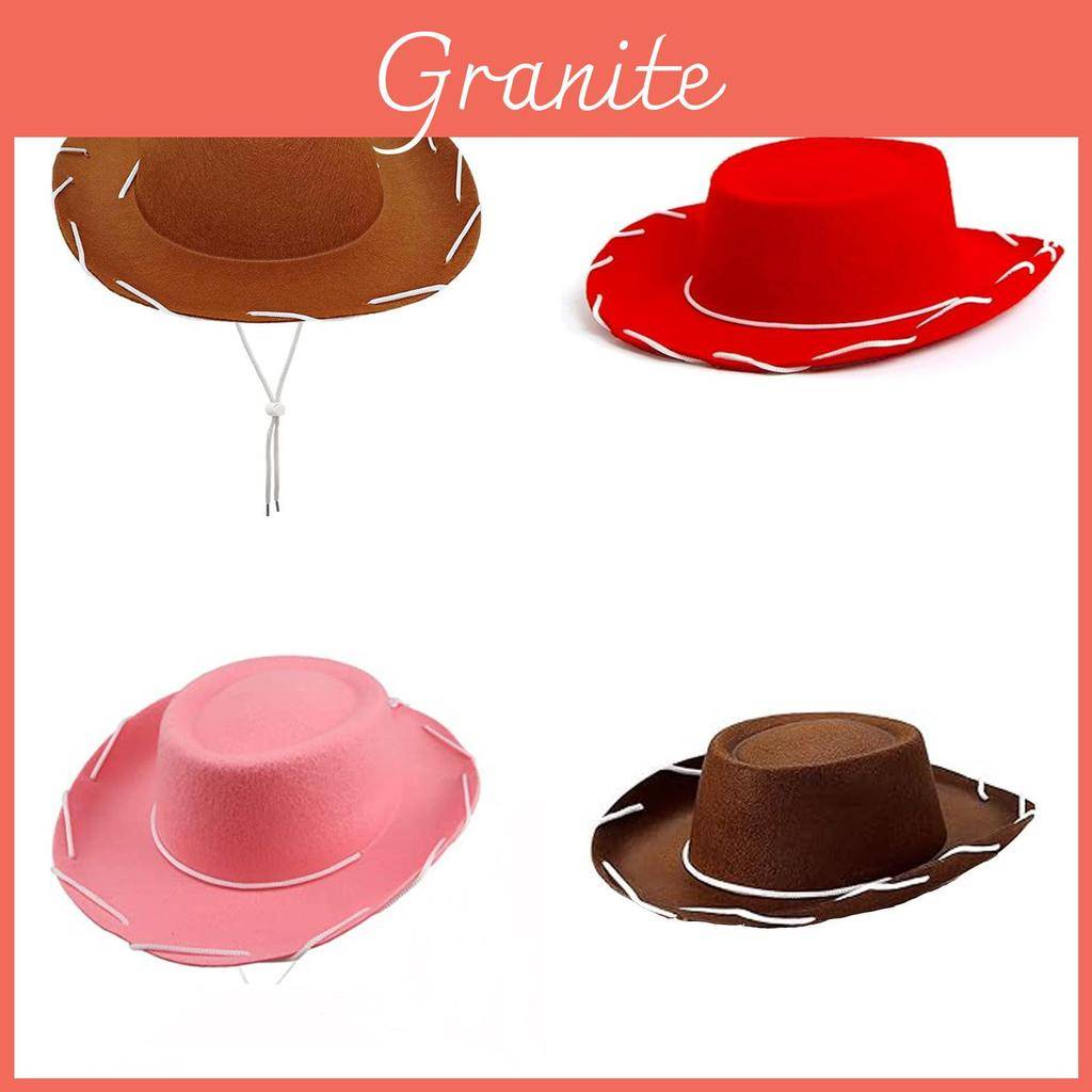 Cowboyhatt för barn med repdetalj och sömnadshantverk för utklädningsfester rosa