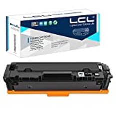 LCL Renoverad tonerkassett kompatibel med 204A 205A CF530A CF510A (1PK svart) ersättning för HP Color Laserjet Pro M154 M154NW MFP M180 M180n M180nw MFP M181