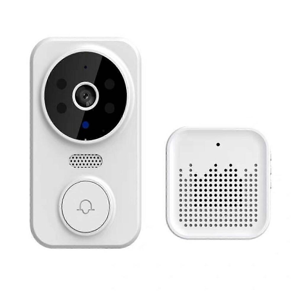 (White) WiFi Smart Video Doorbell Set for Home Sturdy High-Definition WiFi Door Bell for Home Use