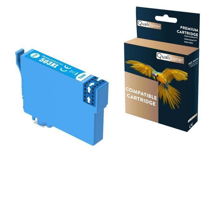 Ink cartridge - QUALITONER - 503XXL - Cyan - Compatible - 14.7 ml