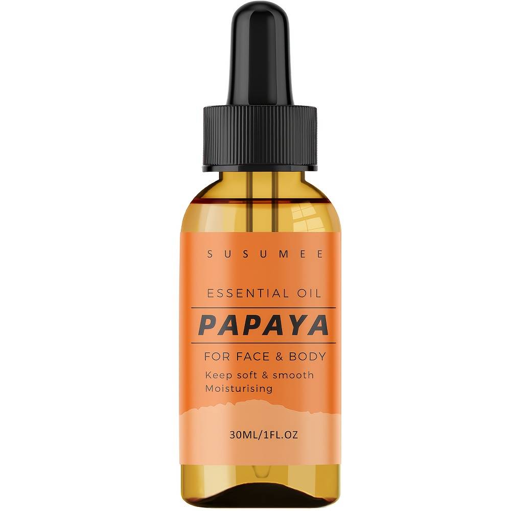 TEMU Papaya Essential Oil - With Jojoba Seed Oil For Face And Body, Nourishes And Skin, For Men And Women 30ml/1fl.oz
