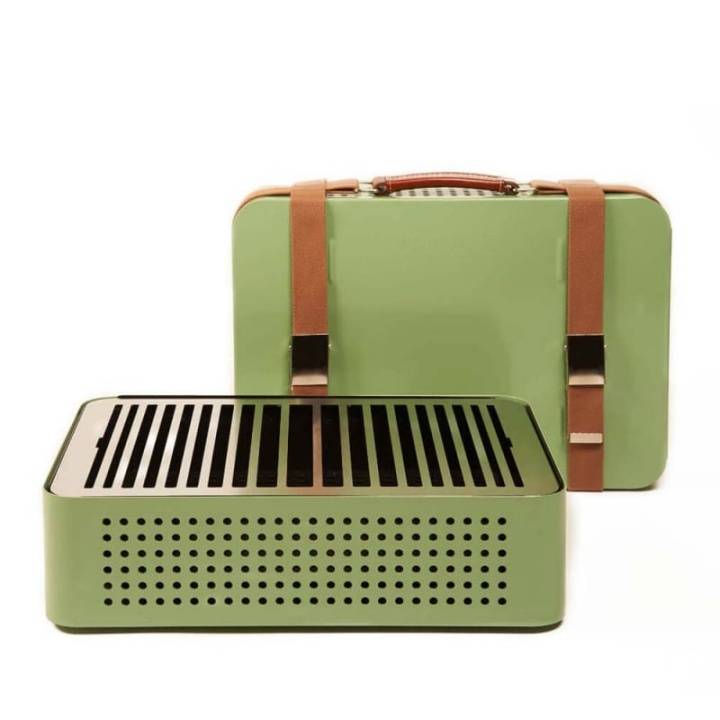 Mon Oncle portabel kolgrill - Grön