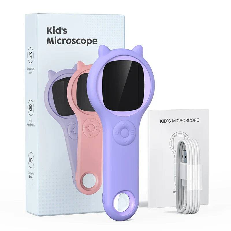 Mini Barnmikroskop™ – Magisk Vetenskapsupplevelse för Barn - Blå