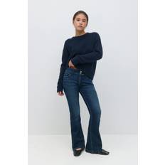 Gina Tricot-mid bootcut jeans-young-mid-waist-Blå-146-Tjej