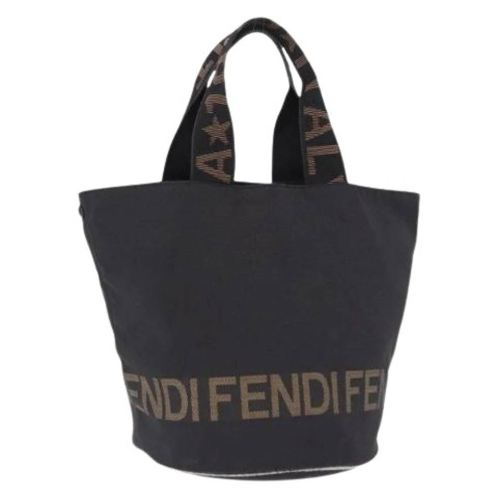 Fendi Vintage Pre-owned Canvas fendi-tasker - Vintage - Dame - Sort - ONE SIZE -