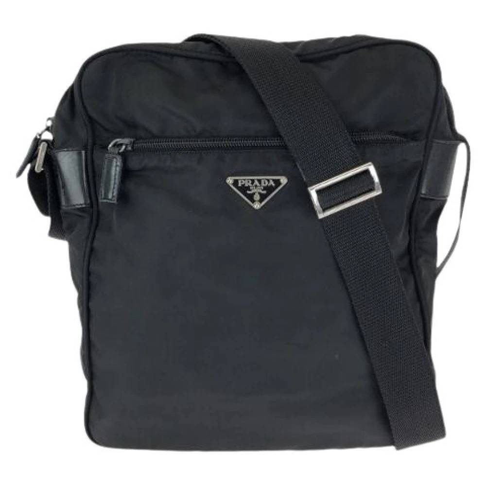 Prada Vintage Pre-owned Tessuto Nylon Skuldertaske - Vintage - Dame - Sort - ONE SIZE - Uld
