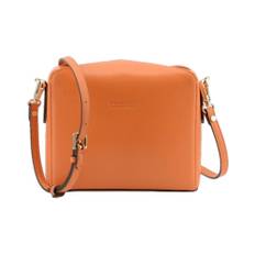 Pourchet Paris, Väska, Dam, ONE Size, Läder, Orange canvas axelväska - i läder