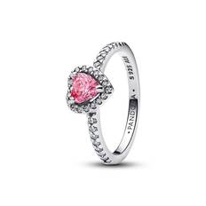 PANDORA - Rosa Upphöjda Hjärtan Ring