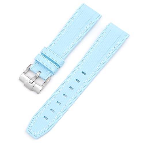 Klockarmband för Omega x Swatch Moonwatch 20 mm, armband i mjuk silikon med böjd design, inget mellanrum, ersättningsrem för Omega X Swatch Moonwatch Speedmaster, för män och kvinnor, 20mm