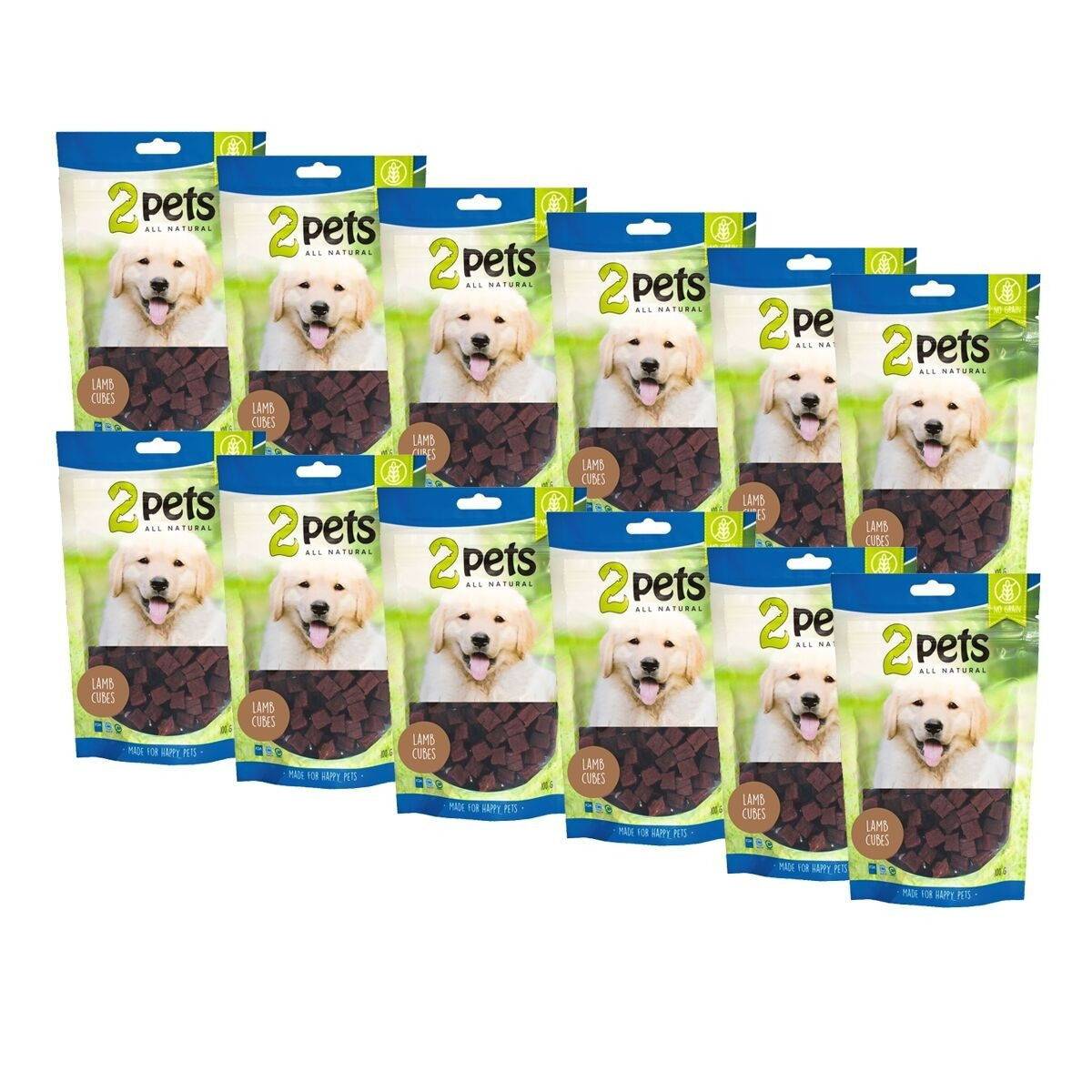 2Pets Cubes Hundgodis med Lamm
