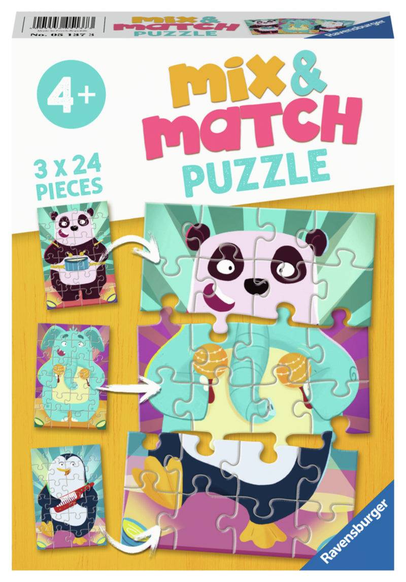 Ravensburger pussel - Mix & Match: Animal Rock 3x24 bitar Default Title