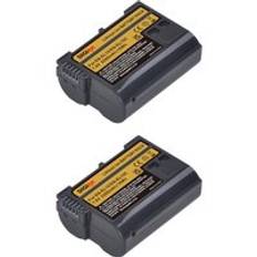 Sv -el15 en el15c batteri + laddare för nikon d500, d610, d750, d800, d810, d850, d7000, d7100, d7500, z5, z6, z6ii, z7, z7ii