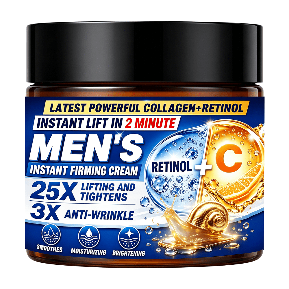 Latest Men' + Retinol Instant Lifting & Firming Face Cream, 2-minute Quick 25x Firming With Hyaluronic Acid. Makes Skin Look Smoother And . The Appearance Of , Wrinkles, Feet, Smile Lines, Lines, Etc