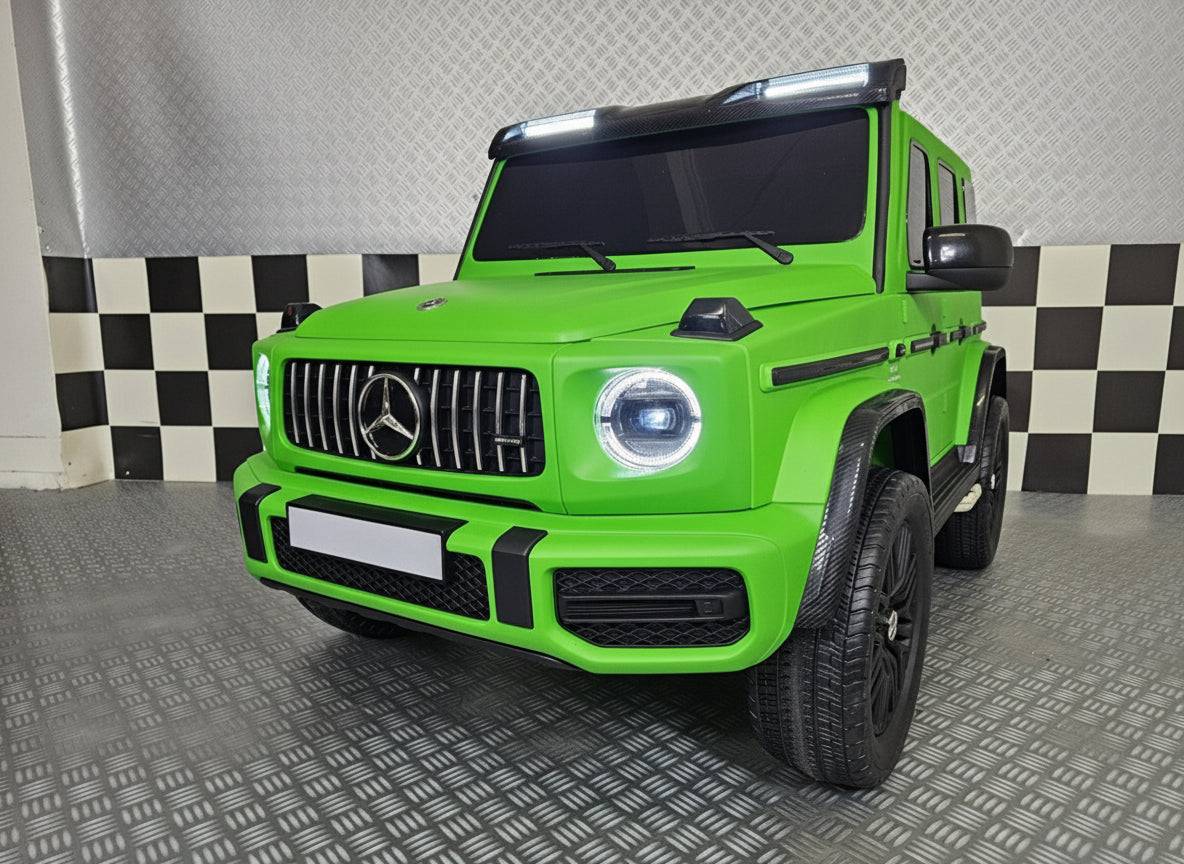 Elektrisk børnebil Mercedes G63 AMG 24 volt mat grøn