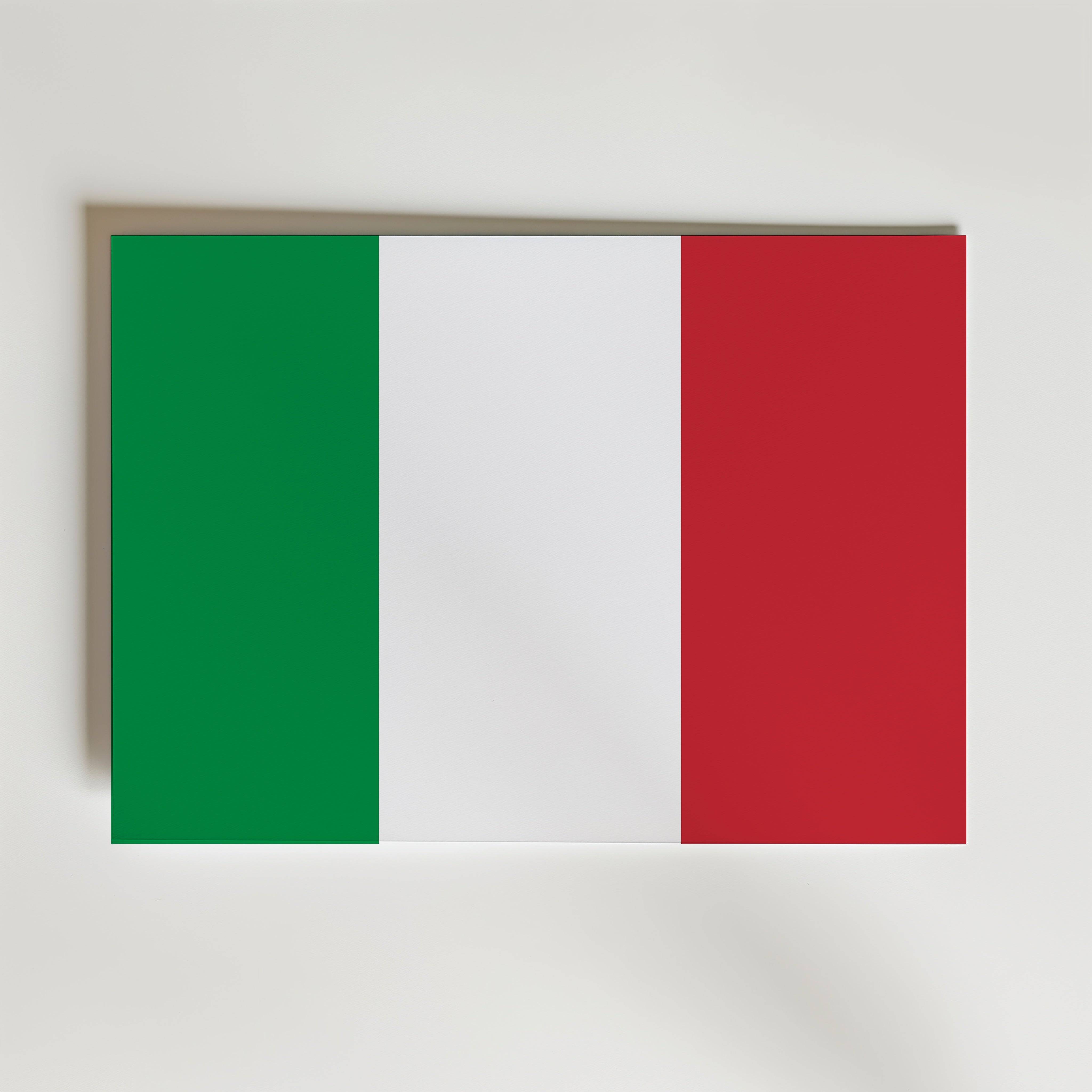 Italy National Flag Poster - Poster 40x30 cm