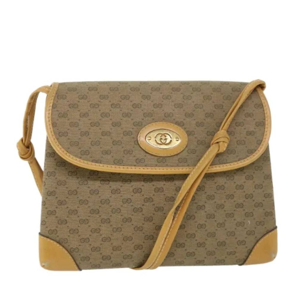 Gucci Vintage Pre-owned Plastic Cross Body Taske - Vintage - Dame - Beige - ONE SIZE -