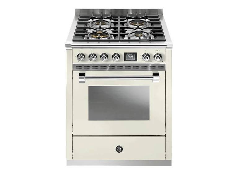 Ascot - Combi-steam - Gaskomfur 70 cm (1 ovn) - Beige/Krom - Steel.