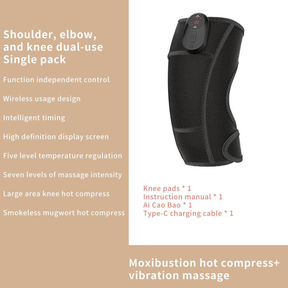Electric Heating Knee Massage Infrared Therapy Knee Massage Neck Shoulder Knee Vibration Pressing Intelligent Masajeador