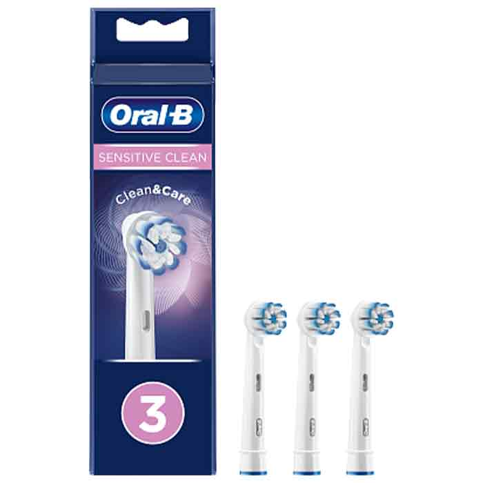 Oral-B Tandborsthuvud Sensitive Clean & Care 3st/fp
