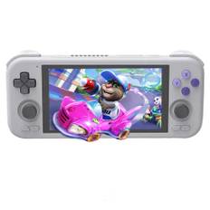 Retroid Pocket 4 Pro Game Console - Grey (Purple ABXY Keys)