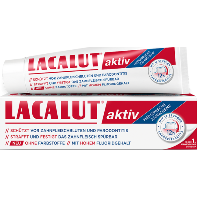 LACALUT aktiv medicinsk tandpasta 379.50 DKK/1 L