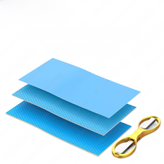 JEYI 3 Pack Silicone Thermal Pad, 100x100mm 0.3/0.5/1mm Highly Efficient Thermal Conductivity 6/10