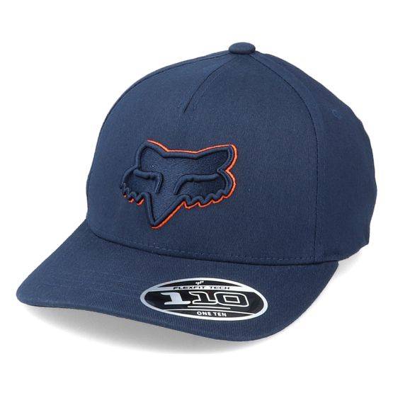 Fox - Blå adjustable Keps - Kids Epicycle Navy/Orange 110 Adjustable @ Hatstore