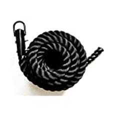 JK FITNESS Battle Rope Ø 38 MM-12 M, Unisex Vuxen, Svart, Unik