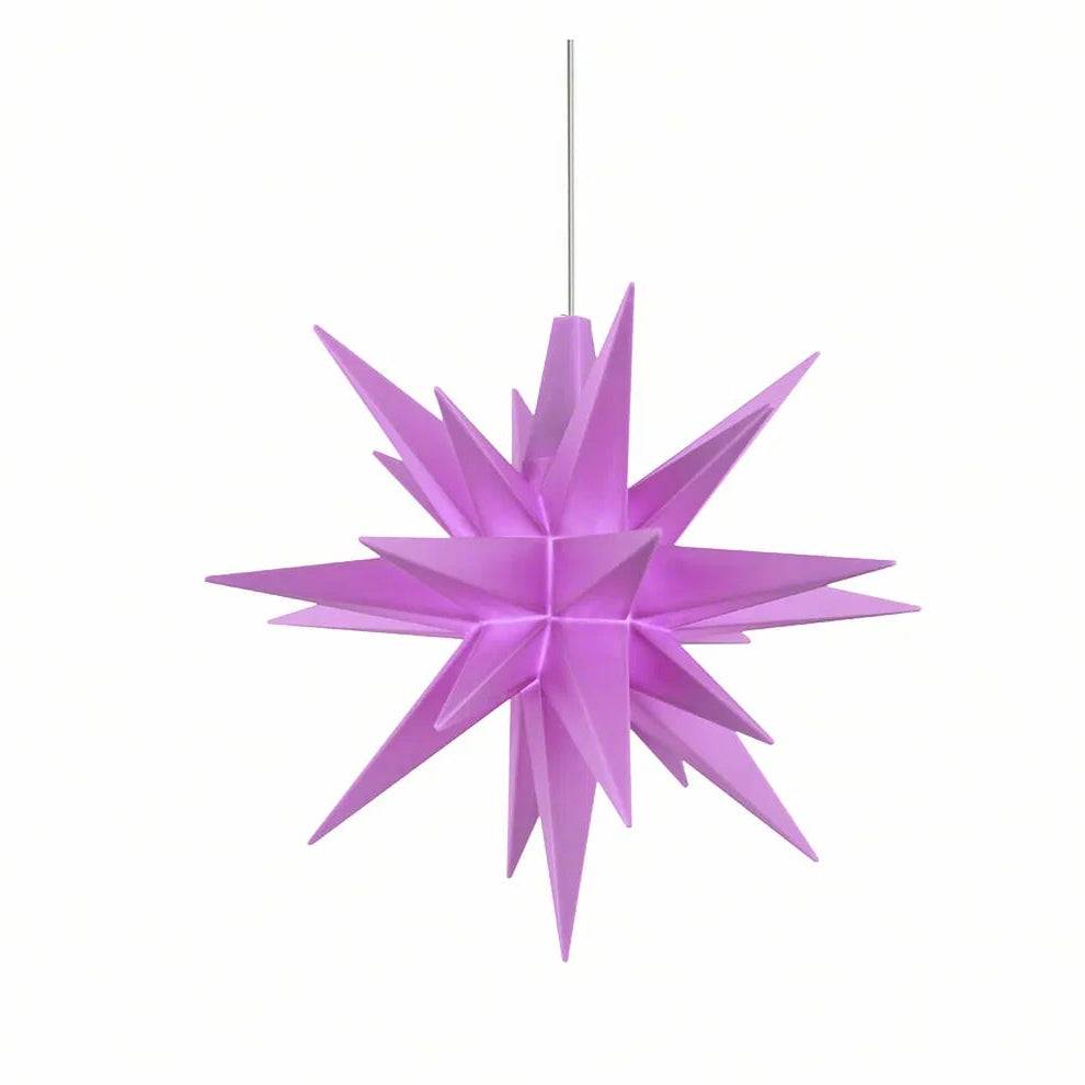 Christiansfeld stjerne, Lilla, plast, 8 cm.