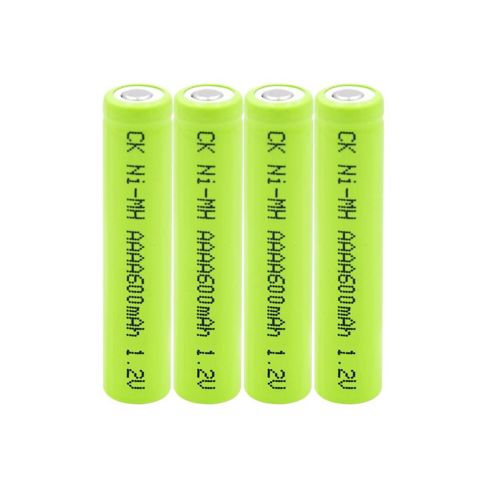 1/2/4 st 1.2 v laddningsbara aaaa 600 mah am6 lr61 ni- mh nimh batterier för ytpenna väckarklocka led ficklampa ficklampa mini fläkt - 1 st